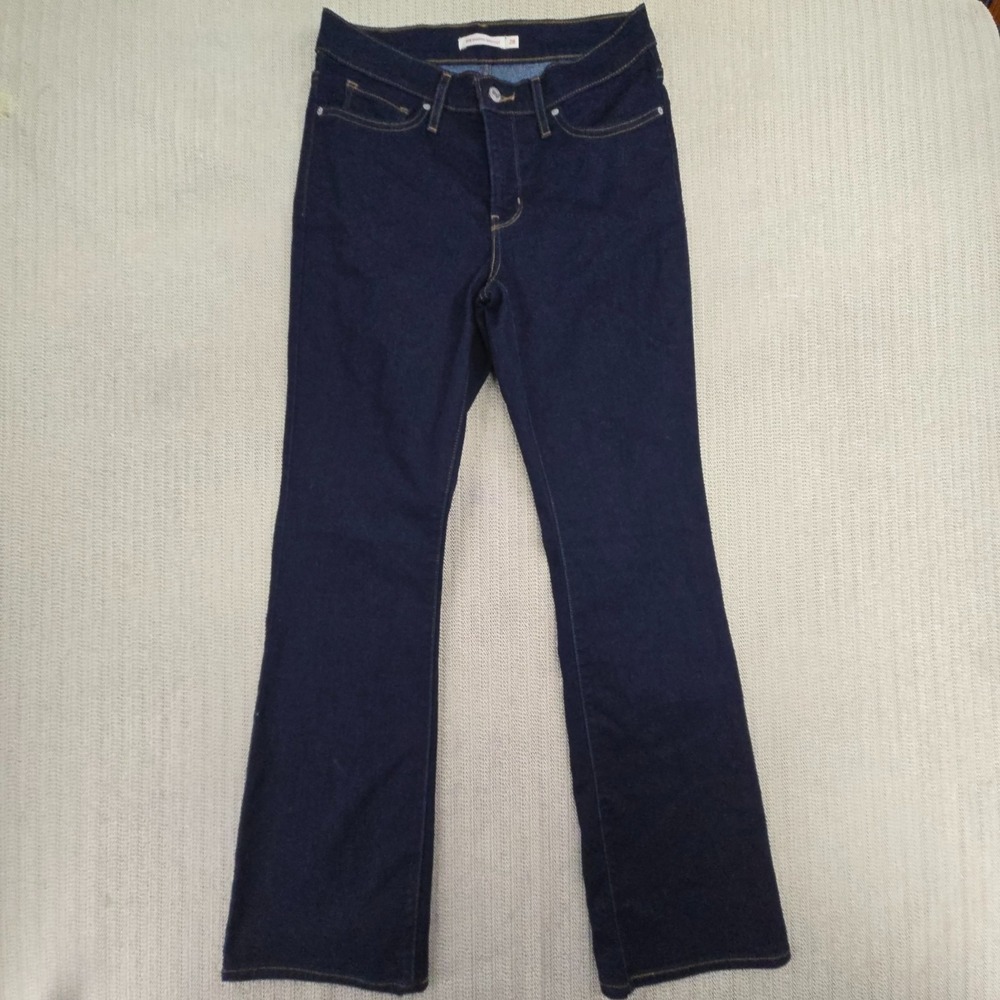 Levi's 315 Shaping Bootcut Jeans Womens 28x30 Blue Dark Wash Denim Stretch Pants